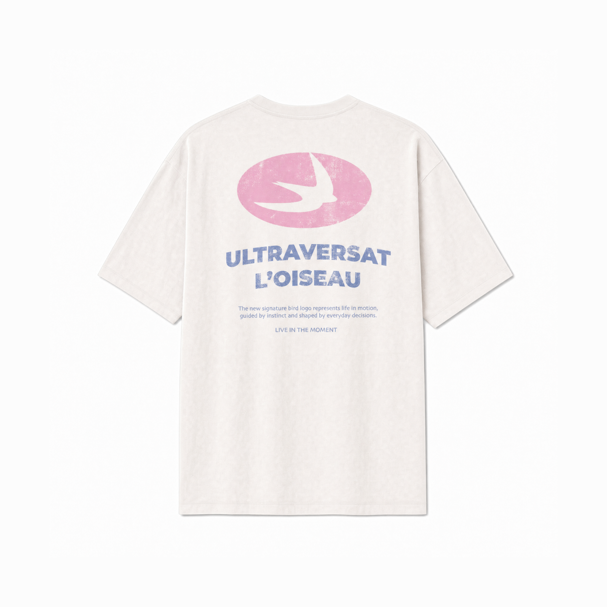T-shirt White Vintage - "L'Oiseau"