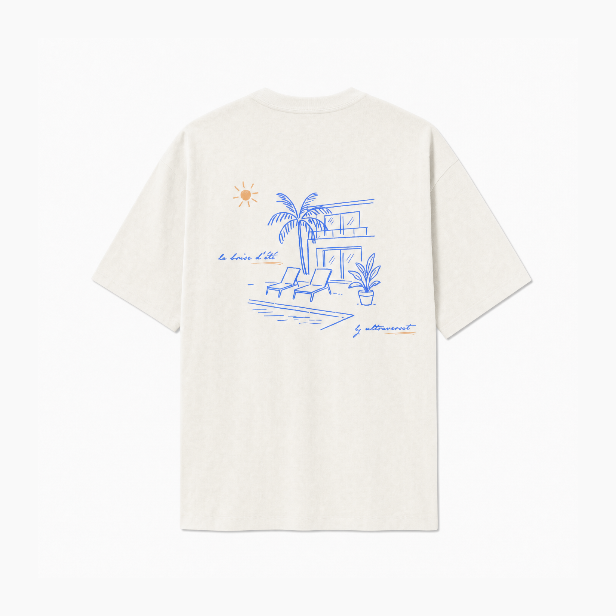 T-shirt White Vintage - "La Brise D'été"