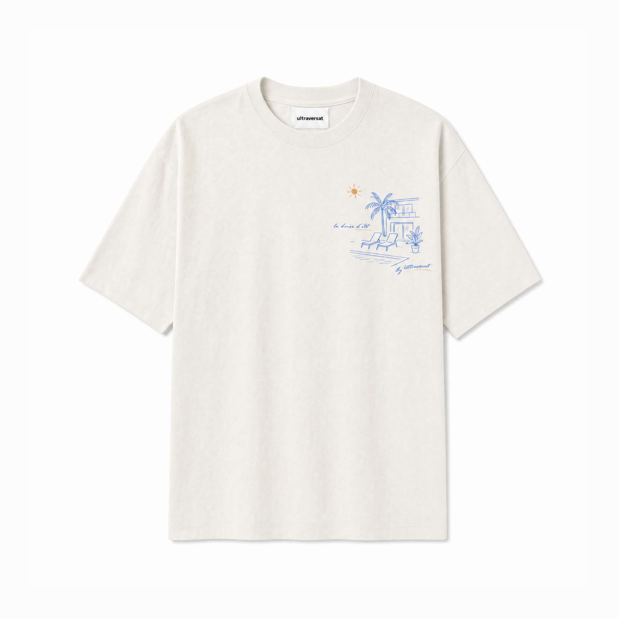 T-shirt White Vintage - "La Brise D'été"